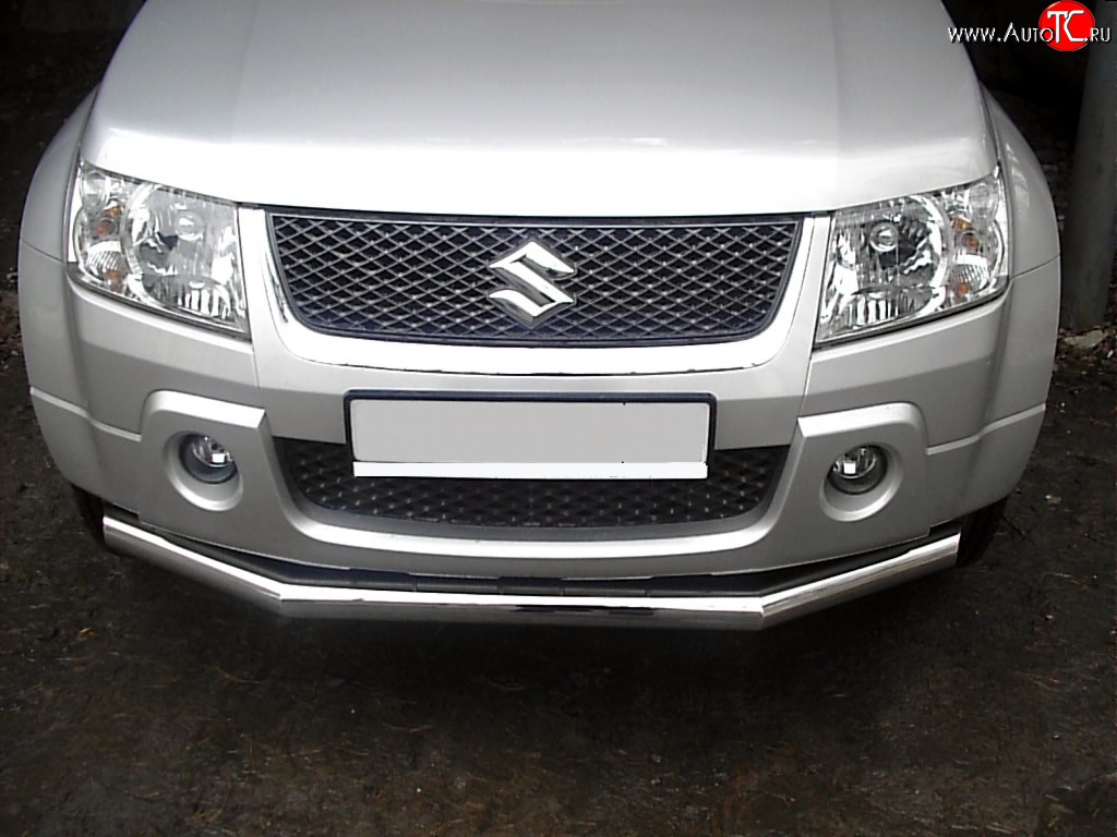 12 899 р. Одинарная защита переднего бампера SLITKOFF диаметром 63 мм Suzuki Grand Vitara JT 5 дверей дорестайлинг (2005-2008)  с доставкой в г. Пермь