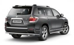 7 799 р. Защита порогов Petroil Tuning из круглой трубы диаметром 63 мм Toyota Highlander XU40 рестайлинг (2010-2013)  с доставкой в г. Пермь. Увеличить фотографию 2