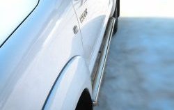 77 999 р. Защита порогов Russtal из круглой трубы диаметром 76 мм Toyota Hilux AN20,AN30  2-ой рестайлинг (2011-2016) (Защита порогов с со скосами на торцах (вариант 1))  с доставкой в г. Пермь. Увеличить фотографию 5