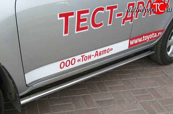 20 499 р. Защита порогов Russtal из овальной трубы Toyota RAV4 XA30 5 дв. 2-ой рестайлинг (2010-2013)  с доставкой в г. Пермь