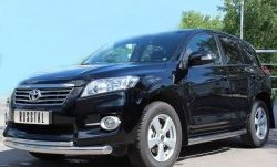 19 999 р. Защита переднего бампера (2 трубыØ76 и 42 мм, нержавейка) SLITKOFF  Toyota RAV4  XA30 (2010-2013) 5 дв. удлиненный 2-ой рестайлинг  с доставкой в г. Пермь. Увеличить фотографию 3