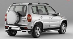 Защита заднего бампера DiMax 63 мм под ТСУ Chevrolet Niva  2123 (2009-2020), Лада 2123 (Нива Шевроле) (2009-2021)