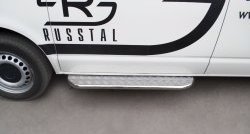 29 599 р. Широкая защита порогов SLITKOFF Volkswagen Transporter T5 дорестайлинг (2003-2009)  с доставкой в г. Пермь. Увеличить фотографию 2