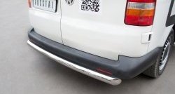 16 599 р. Защита заднего бампера (Ø76 мм, нержавейка) SLITKOFF Volkswagen Transporter T5 дорестайлинг (2003-2009)  с доставкой в г. Пермь. Увеличить фотографию 2