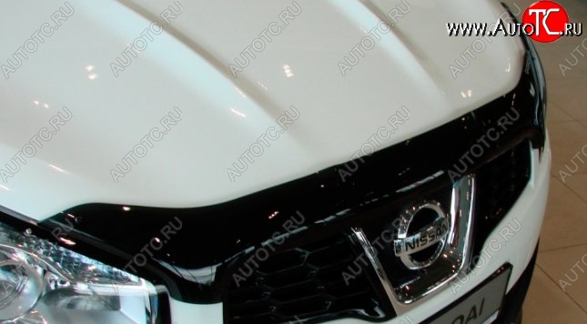 3 299 р. Дефлектор капота NovLine-Autofamily  Nissan Qashqai  2 (2013-2019) J11 дорестайлинг  с доставкой в г. Пермь