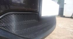 2 089 р. Сетка на бампер Russtal (черная) Nissan Qashqai 2 J11 рестайлинг (2017-2022)  с доставкой в г. Пермь. Увеличить фотографию 5