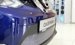 1 539 р. Сетка на бампер Russtal (хром) Nissan Qashqai 2 J11 рестайлинг (2017-2022)  с доставкой в г. Пермь. Увеличить фотографию 2