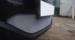 1 539 р. Сетка на бампер Russtal (хром) Nissan Qashqai 2 J11 рестайлинг (2017-2022)  с доставкой в г. Пермь. Увеличить фотографию 5