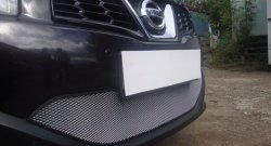1 539 р. Сетка на бампер Russtal (хром) Nissan Qashqai 2 J11 рестайлинг (2017-2022)  с доставкой в г. Пермь. Увеличить фотографию 7