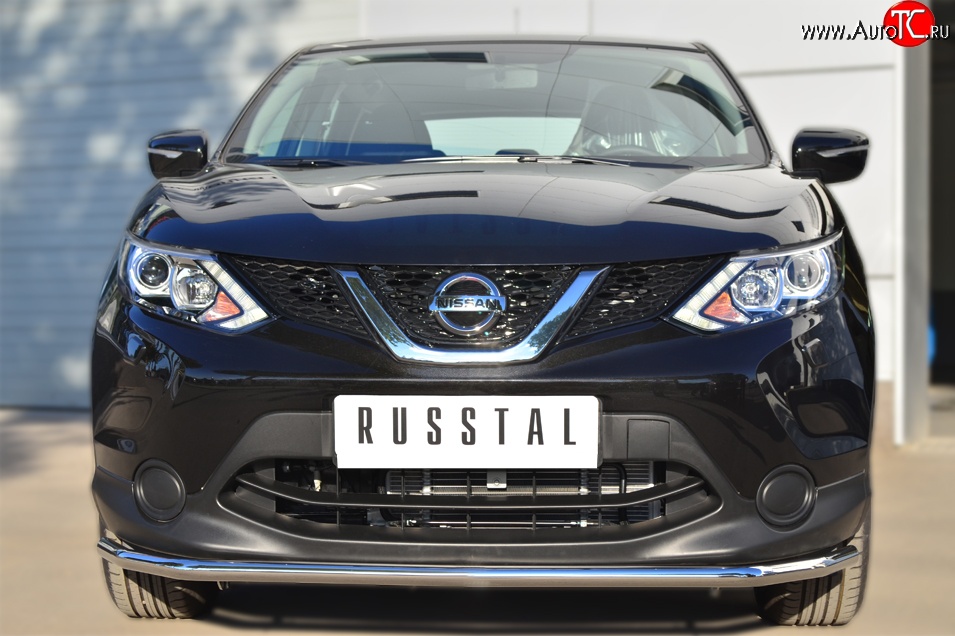 13 699 р. Одинарная защита переднего бампера диаметром 42 мм SLITKOFF  Nissan Qashqai  2 (2013-2019) J11 дорестайлинг  с доставкой в г. Пермь