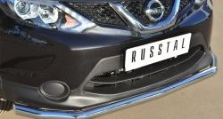 14 549 р. Одинарная защита переднего бампера диаметром 63 мм SLITKOFF  Nissan Qashqai  2 (2013-2019) J11 дорестайлинг  с доставкой в г. Пермь. Увеличить фотографию 2