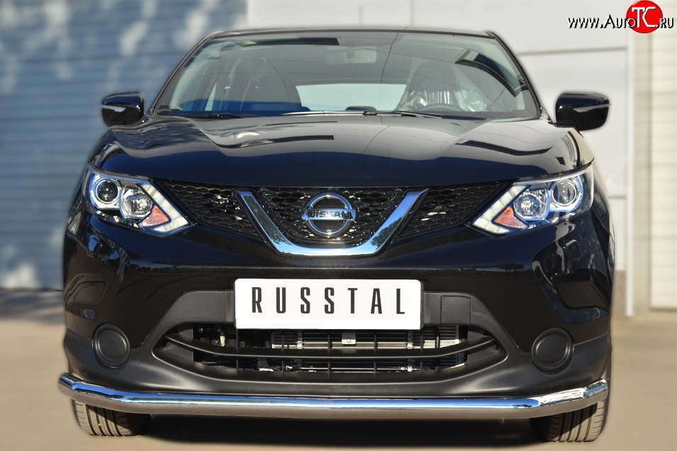 14 549 р. Одинарная защита переднего бампера диаметром 63 мм SLITKOFF  Nissan Qashqai  2 (2013-2019) J11 дорестайлинг  с доставкой в г. Пермь