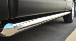 70 999 р. Защита порогов из круглой трубы диаметром 63 мм Russtal Nissan Qashqai 2 J11 дорестайлинг (2013-2019) (Защита порогов с со скосами на торцах (вариант 1))  с доставкой в г. Пермь. Увеличить фотографию 4