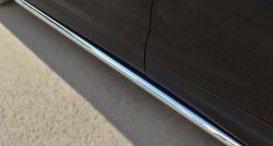 70 999 р. Защита порогов из круглой трубы диаметром 63 мм Russtal Nissan Qashqai 2 J11 дорестайлинг (2013-2019) (Защита порогов с со скосами на торцах (вариант 1))  с доставкой в г. Пермь. Увеличить фотографию 7