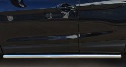 70 999 р. Защита порогов из круглой трубы диаметром 63 мм Russtal Nissan Qashqai 2 J11 дорестайлинг (2013-2019) (Защита порогов с со скосами на торцах (вариант 1))  с доставкой в г. Пермь. Увеличить фотографию 9