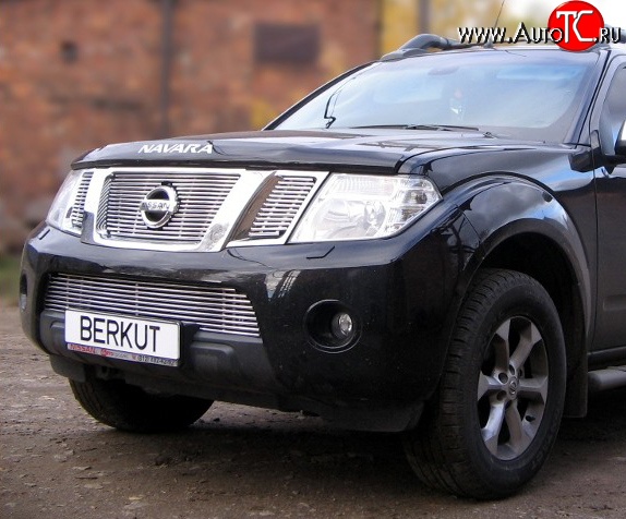 6 799 р. Декоративная вставка решетки радиатора Berkut Nissan Pathfinder R51 рестайлинг (2009-2014)  с доставкой в г. Пермь