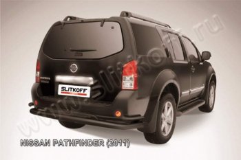 Защита задняя Slitkoff Nissan Pathfinder  R51 (2009-2014) рестайлинг