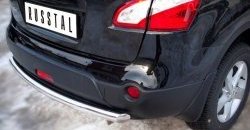 15 249 р. Одинарная защита заднего бампера из трубы диаметром 63 мм SLITKOFF Nissan Qashqai +2 1 J10 рестайлинг (2010-2014)  с доставкой в г. Пермь. Увеличить фотографию 3