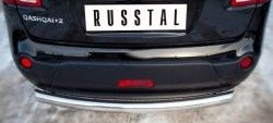 14 499 р. Одинарная защита заднего бампера из трубы диаметром 76 мм SLITKOFF Nissan Qashqai +2 1 J10 рестайлинг (2010-2014)  с доставкой в г. Пермь. Увеличить фотографию 2