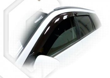 Дефлектора окон (VY-11) CA-Plastic Nissan Wingroad  2 Y11 (1999-2001) дорестайлинг универсал (Classic полупрозрачный, Без хром.молдинга)