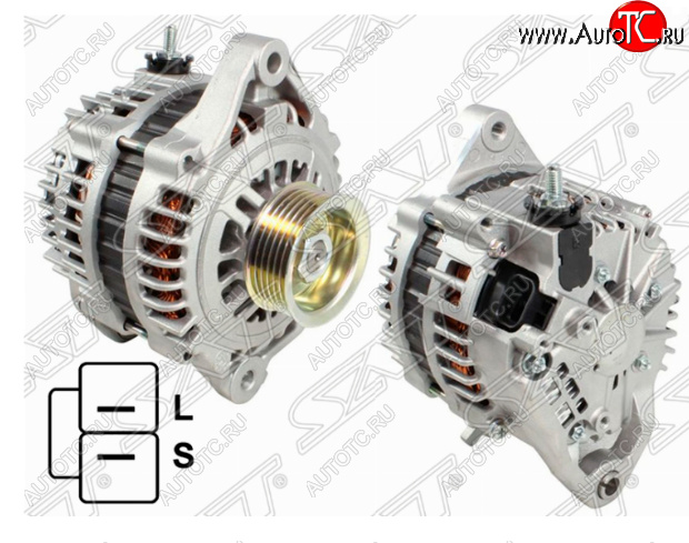 9 599 р. Генератор SAT (12V/80A) Nissan Primera 3 универсал P12 (2002-2008)  с доставкой в г. Пермь