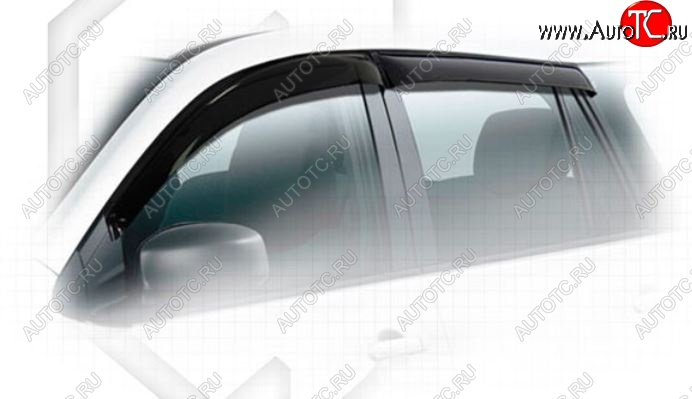 1 999 р. Дефлектора окон CA-Plastiс Nissan AD Y12 дорестайлинг (2006-2016) (Classic полупрозрачный, Без хром.молдинга, Крепление только на скотч)  с доставкой в г. Пермь