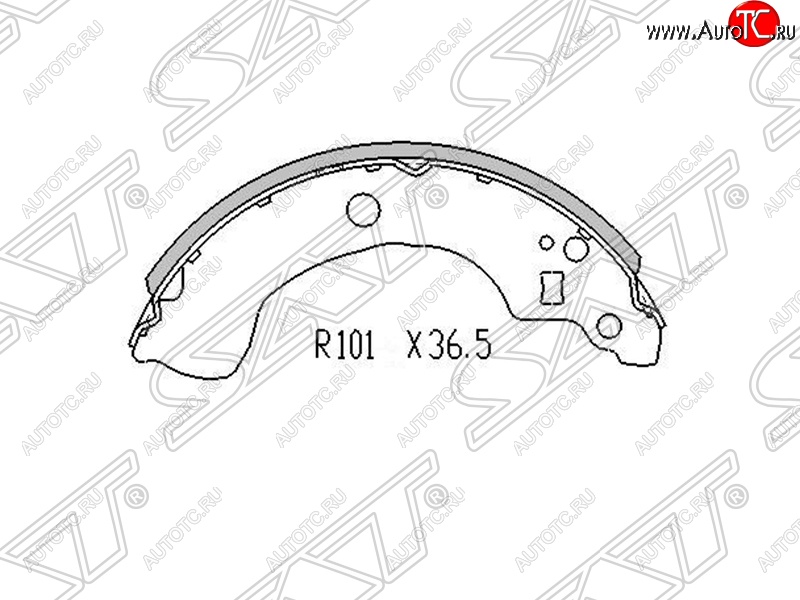 1 089 р. Колодки тормозные SAT (задние) Nissan Almera N16 седан дорестайлинг (2000-2003)  с доставкой в г. Пермь