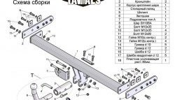 8 999 р. Фаркоп Лидер Плюс (с быстросъёмным шаром) Nissan Almera N16 седан дорестайлинг (2000-2003) (Без электропакета)  с доставкой в г. Пермь. Увеличить фотографию 3