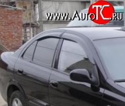 1 899 р. Дефлекторы окон (ветровики) Novline 4 шт. Nissan Almera G15 седан (2012-2019)  с доставкой в г. Пермь