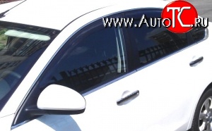 999 р. Комплект дефлекторов окон (ветровиков) 4 шт. (седан) Russtal Nissan Almera G15 седан (2012-2019)  с доставкой в г. Пермь
