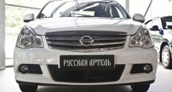 2 159 р. Защитная сетка решетки переднего бампера РА  Nissan Almera  G15 (2012-2019) седан  с доставкой в г. Пермь. Увеличить фотографию 2