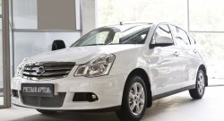 2 159 р. Защитная сетка решетки переднего бампера РА  Nissan Almera  G15 (2012-2019) седан  с доставкой в г. Пермь. Увеличить фотографию 3