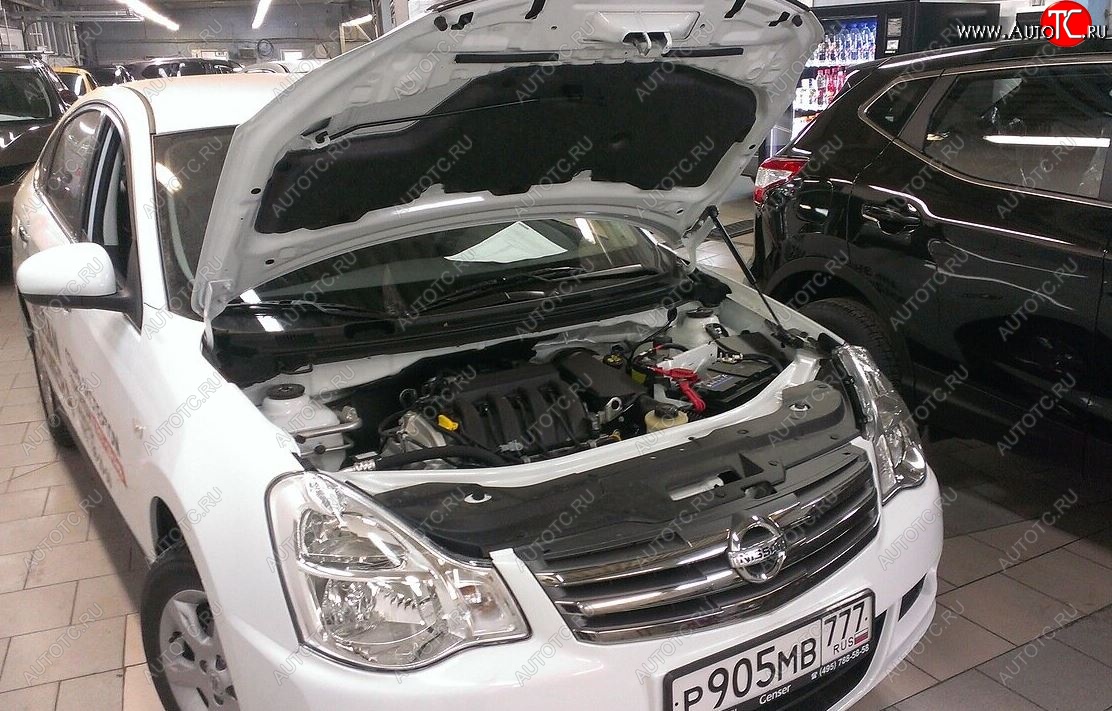 2 049 р. Упоры капота Russtal Nissan Almera G15 седан (2012-2019) (1 штука)  с доставкой в г. Пермь