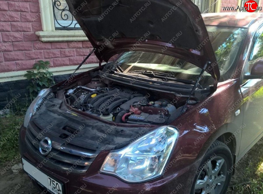2 199 р. Газовые упоры капота Berkut Nissan Almera G15 седан (2012-2019)  с доставкой в г. Пермь
