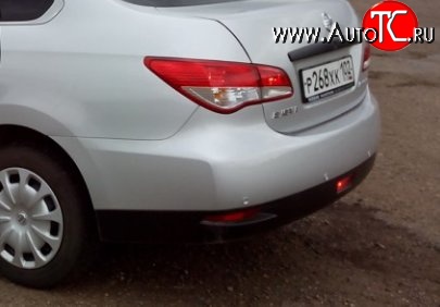 6 249 р. Задний бампер Стандартный Nissan Almera G15 седан (2012-2019) (неокрашенный)  с доставкой в г. Пермь