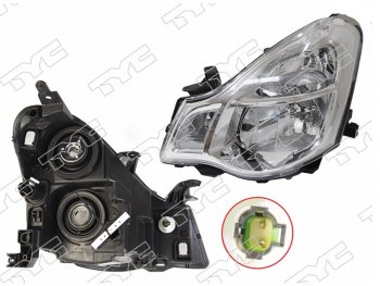 Левая фара (под электрокорректор) TYC Nissan Almera G15 седан (2012-2019)