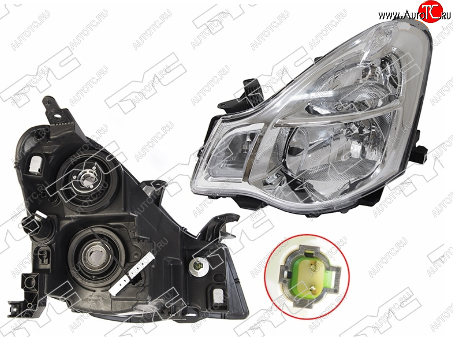 12 299 р. Левая фара (под электрокорректор) TYC Nissan Almera G15 седан (2012-2019)  с доставкой в г. Пермь