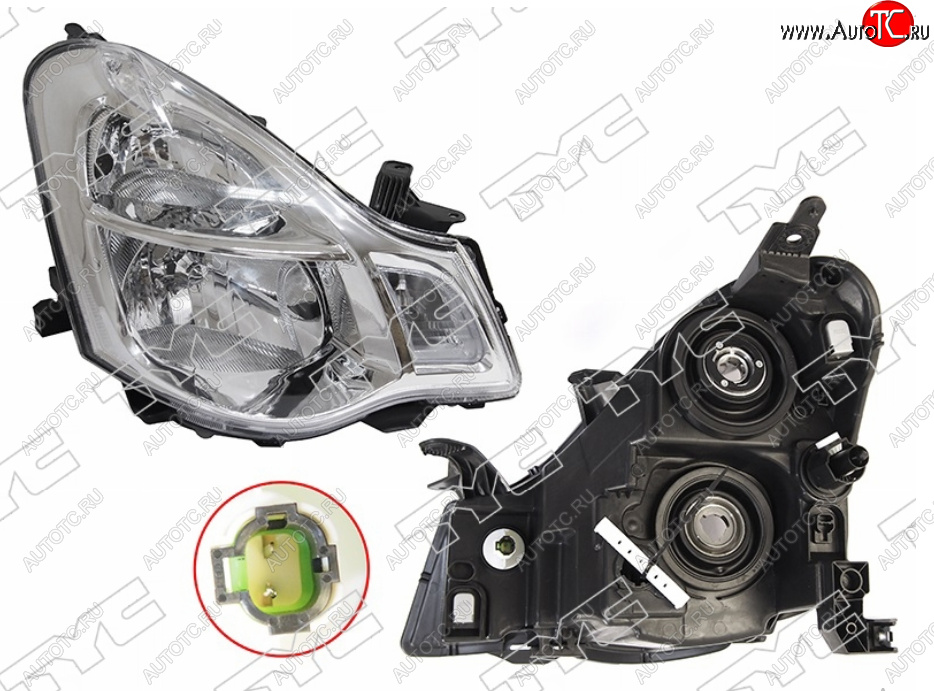 12 299 р. Правая фара (под электрокорректор) TYC Nissan Almera G15 седан (2012-2019)  с доставкой в г. Пермь