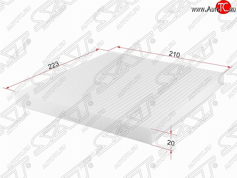 235 р. Фильтр салонный SAT (223х210х20 mm)  Nissan Almera  G15 - Note  2  с доставкой в г. Пермь