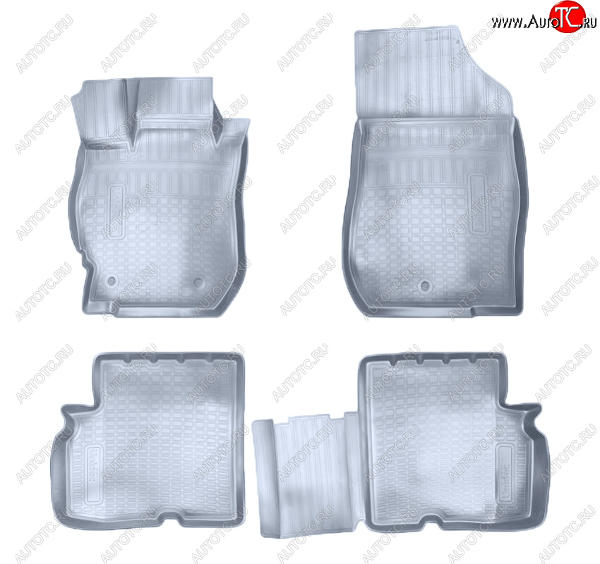 3 299 р. Коврики салона Norplast Unidec 3D  Nissan Almera  G15 (2012-2019) седан (Цвет: серый)  с доставкой в г. Пермь