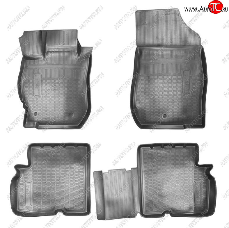2 699 р. Комплект ковриков в салон Norplast 3D Nissan Almera G15 седан (2012-2019) (Цвет: черный)  с доставкой в г. Пермь