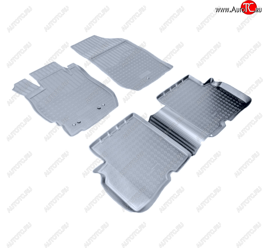 3 089 р. Коврики салона Norplast Unidec  Nissan Almera  G15 (2012-2019) седан (Цвет: серый)  с доставкой в г. Пермь