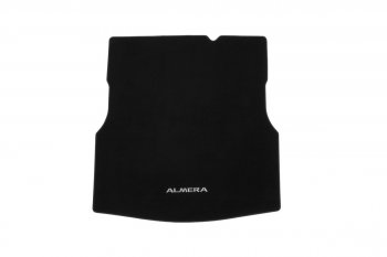Коврик багажника Element (текстиль) Nissan Almera  G15 (2012-2019) седан (Черный)