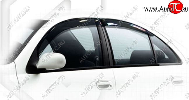 1 899 р. Дефлектора окон CA-Plastiс Nissan Almera Classic седан B10 (2006-2013) (Classic полупрозрачный, Без хром.молдинга)  с доставкой в г. Пермь