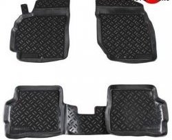 Комплект ковриков в салон Aileron 4 шт. (полиуретан) Nissan Almera Classic  седан (2006-2013) B10