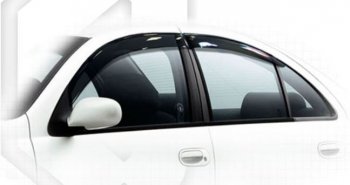 Дефлектора окон CA-Plastiс Nissan Altima седан L31 дорестайлинг (2001-2004) (Classic полупрозрачный, Без хром.молдинга)