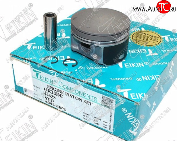 9 249 р. Комплект поршней с пальцами TEIKIN (Ø89 мм, QR25DE) Nissan Rogue T32 дорестайлинг (2007-2010)  с доставкой в г. Пермь