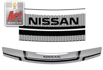 Дефлектор капота CA-Plastiс Nissan Bassara (1999-2003) (серия Art черная)
