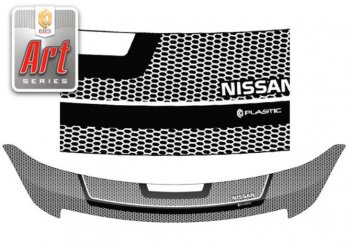Дефлектор капота CA-Plastiс Nissan Bluebird Sylphy  седан (2005-2012) G11 (Серия Art графит)
