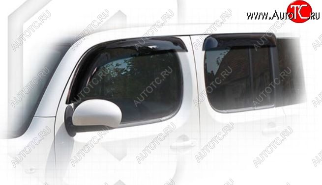 1 999 р. Дефлектора окон CA-Plastiс  Nissan Cube  3 (2008-2025) (Classic полупрозрачный)  с доставкой в г. Пермь